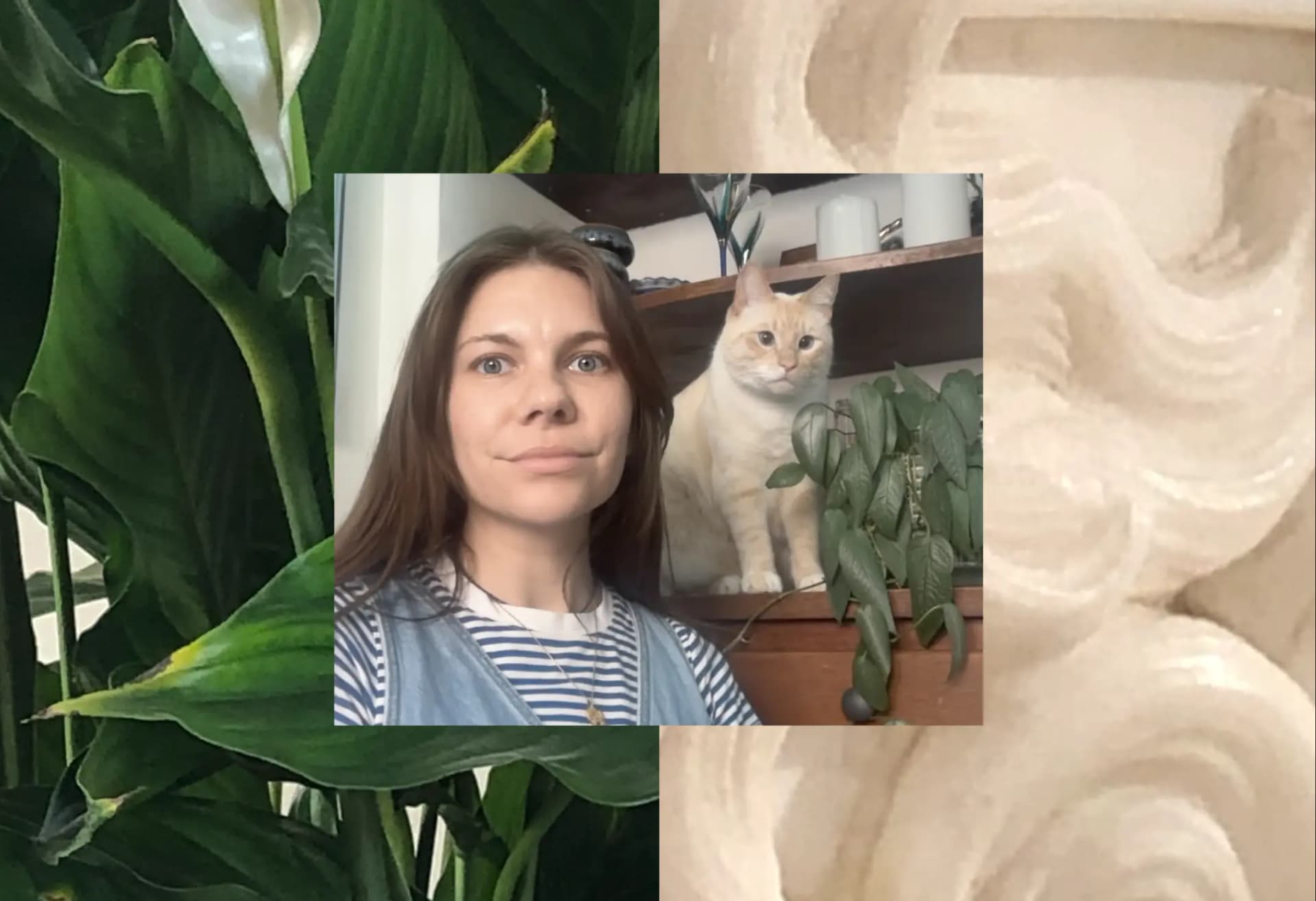 Kayla Lake with Otis the cat